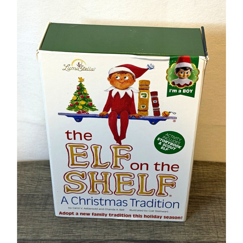 The Elf on the Shelf A Christmas Tradition Plush Scout Elf Boy Figurine Boxed